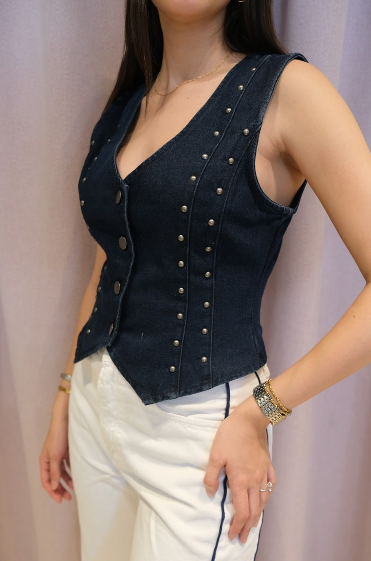 Vela Denim Top