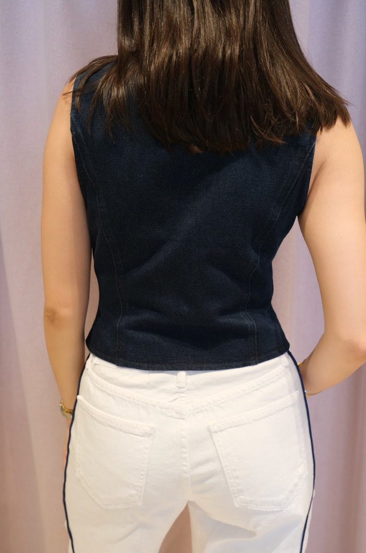 Vela Denim Top