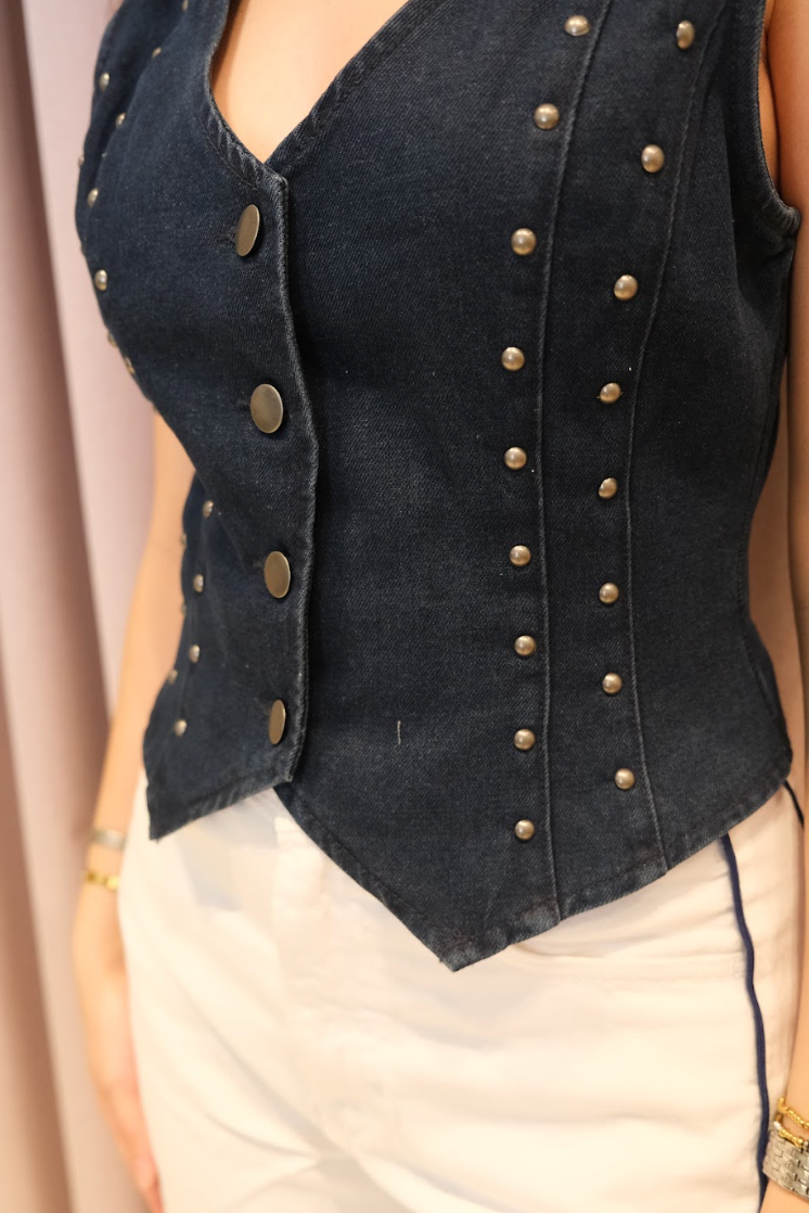 Vela Denim Top