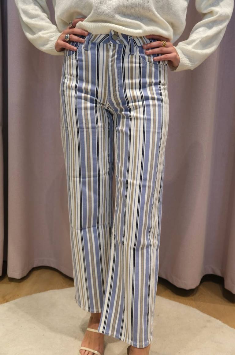 Blue Stripe Jeans