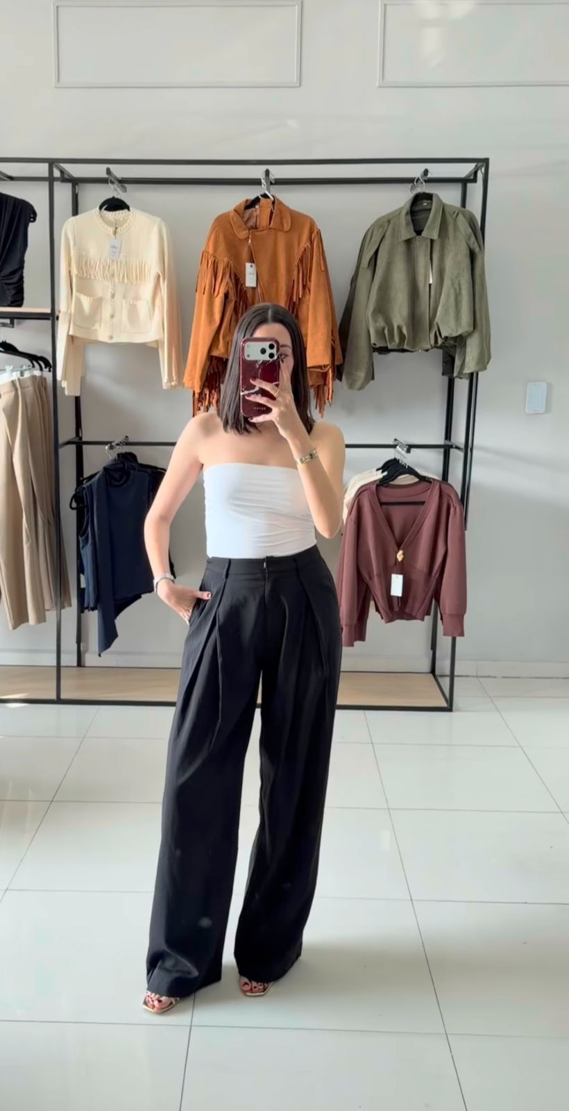 Pantalon negro pinzas