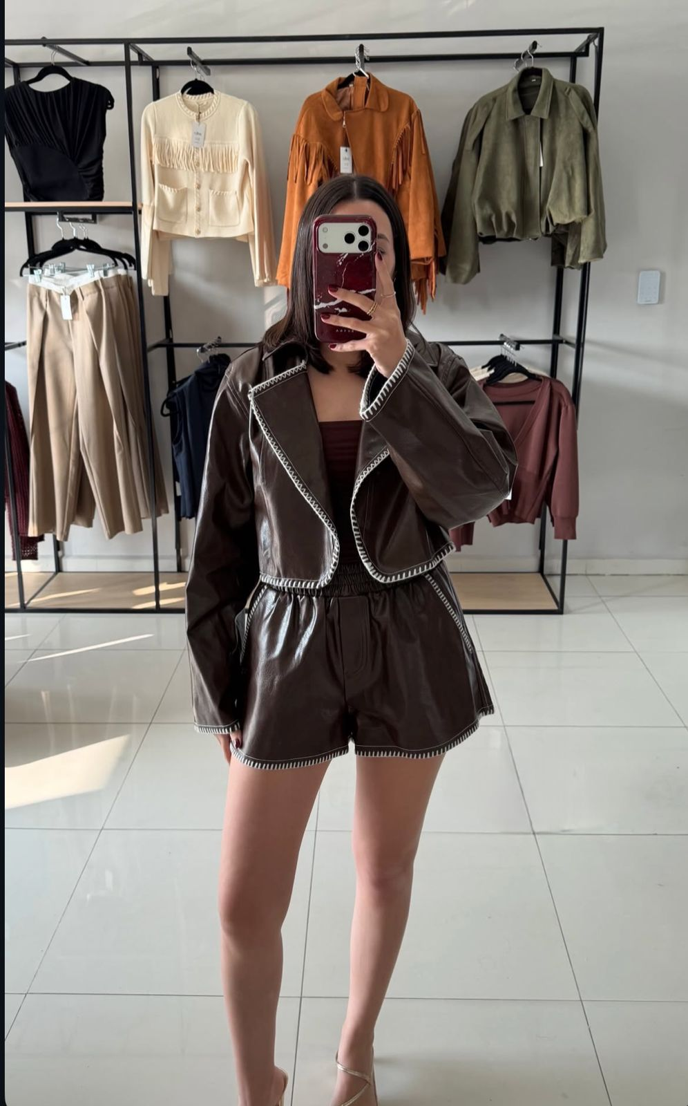 Set Café vinipiel short