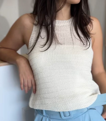 White Crochet top